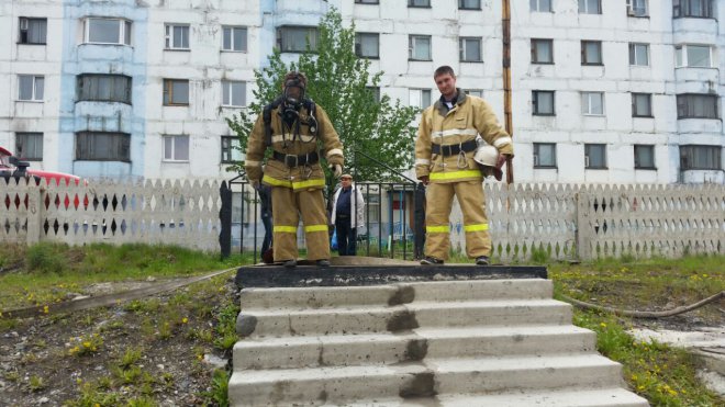 Пожарные Омсукчана посетили «Северное сияние»